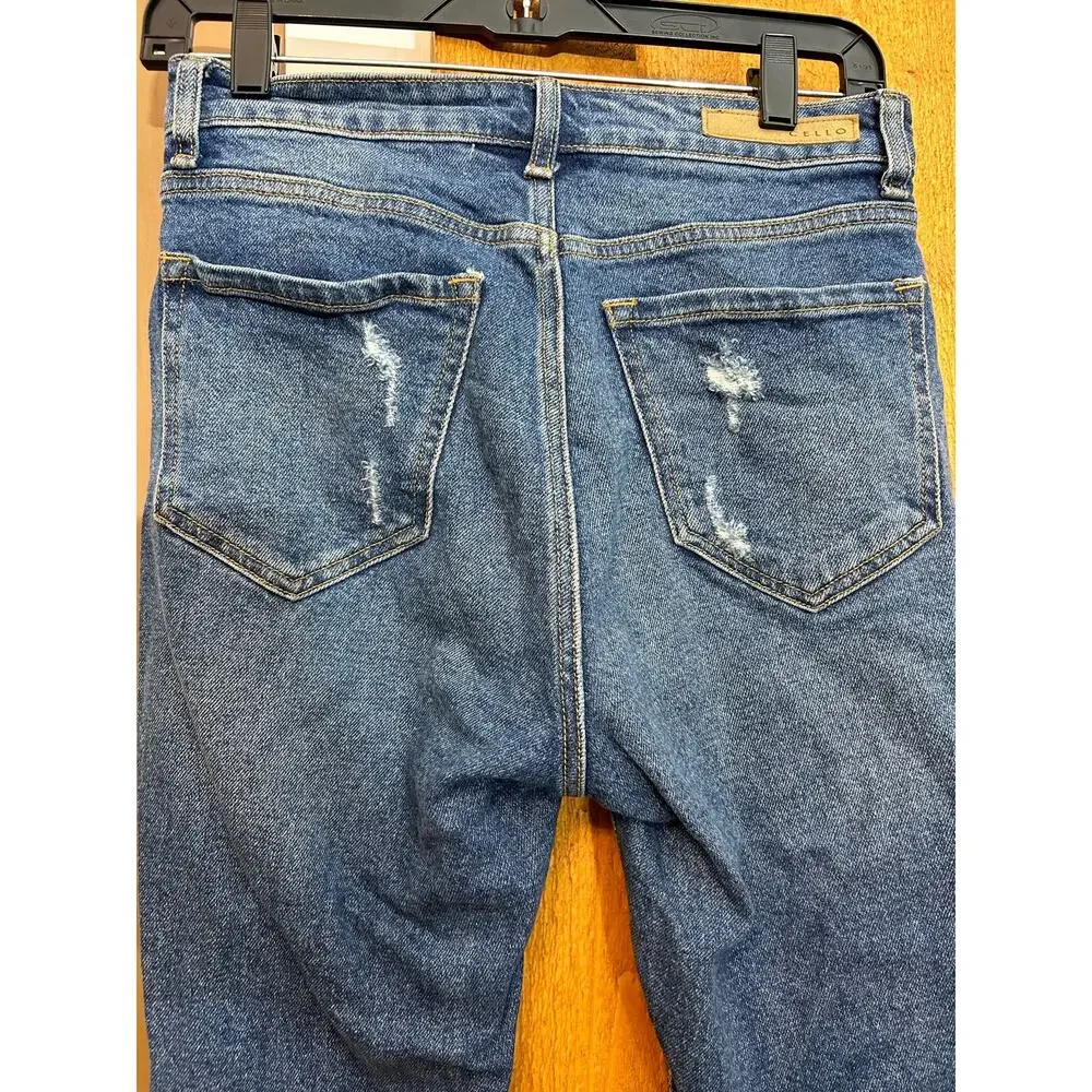 Women's Junior Size 3 Cello Distressed GUC Busted Knee Skinny - Picture 3 of 8
